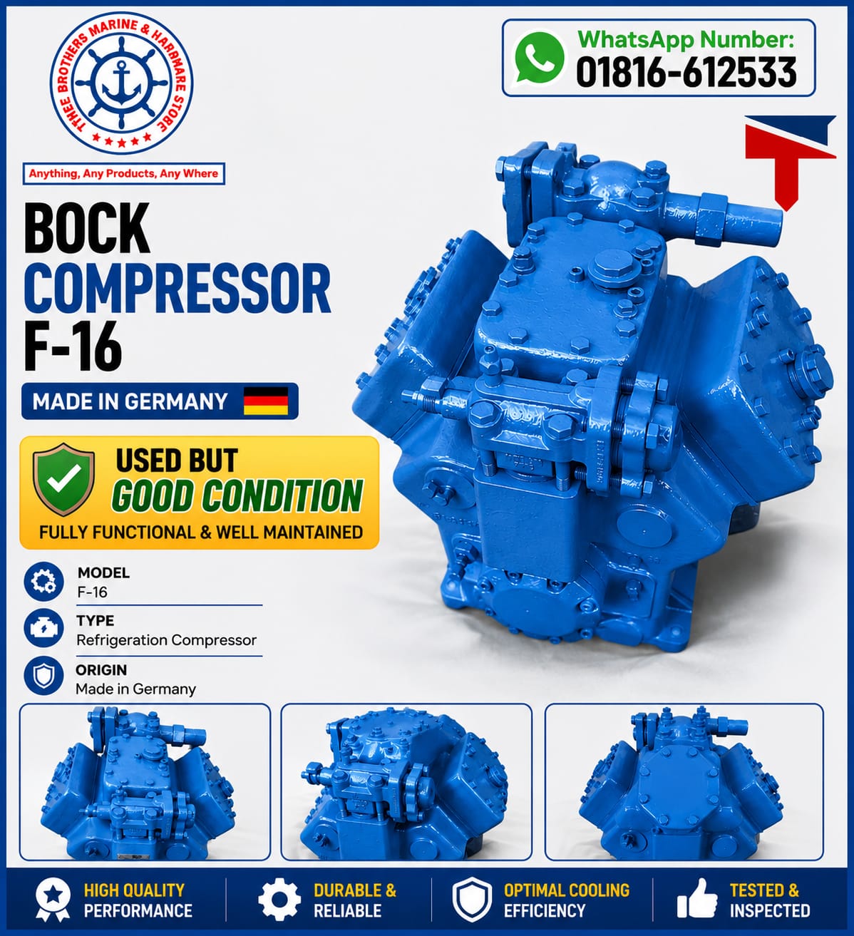 BOCK Compressor F16 – Made in Germany