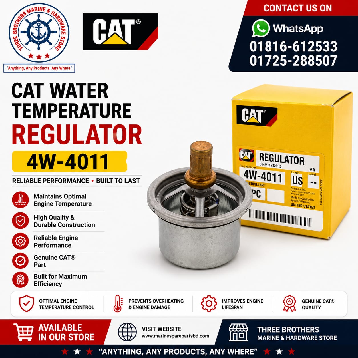 4W-4011: CAT Water Temperature Regulator